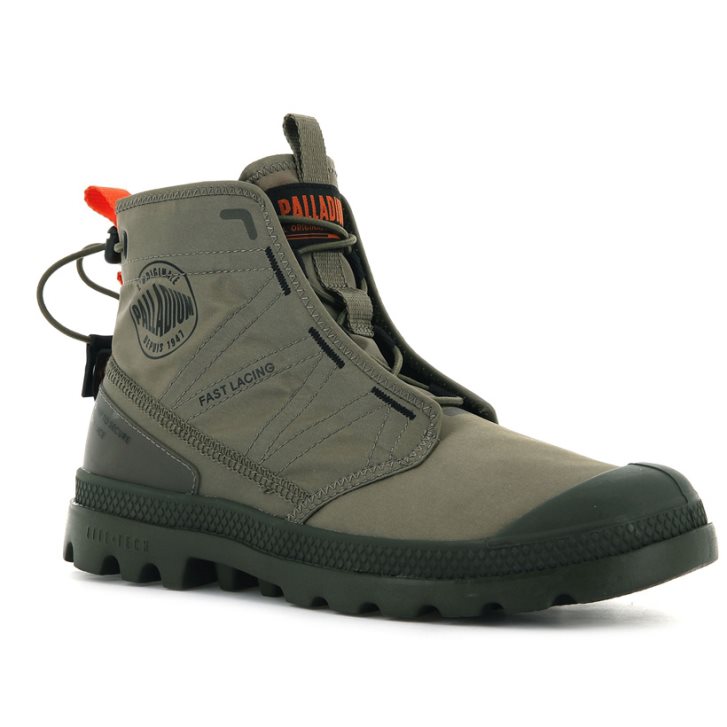 Pánské Boty Palladium Pampa Travel Lite Olivy Zelené | CZ SRU-46H